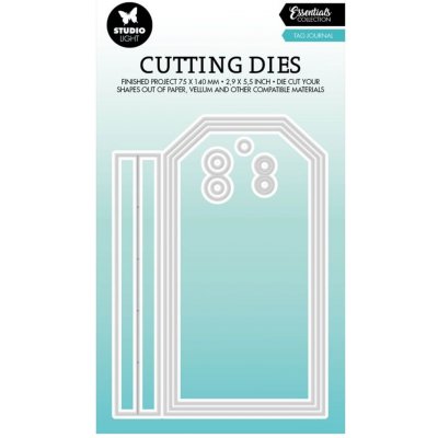 Vyřezávací šablony Studio Light 7 ks Otevírací visačka – Zboží Dáma