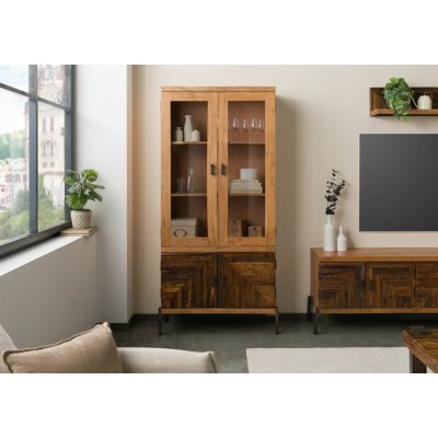 Bighome Lyon 90x40x198 cm přírodní lak – Hledejceny.cz
