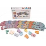 Adam Toys naučné dřevěnné puzzle počítání – Zbozi.Blesk.cz