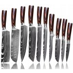 JAPONSKÉ NOŽE Z VYSOKO UHLÍKOVÉ OCEL SADA 10 ks NŮŽ ŠÉFKUCHAŘE – Zbozi.Blesk.cz