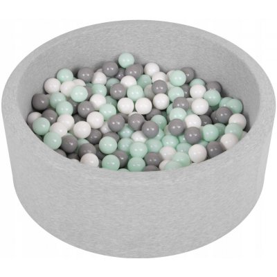 Selonis suchý bazének 90 x 30 cm světle šedý + 300 míčků – Zboží Dáma