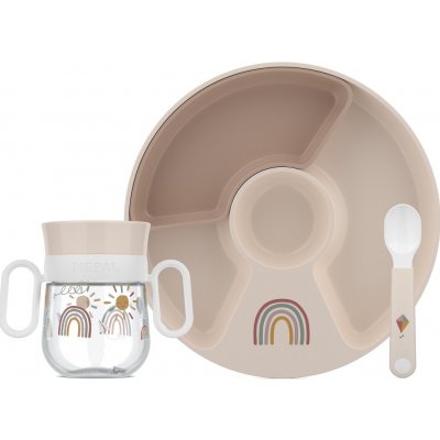 MEPAL DĚTSKÝ JÍDELNÍ SET MEPAL MIO SUNSHINE & RAINBOW 3 ks – Hledejceny.cz
