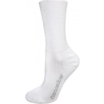Nanosilver Zdravotní ponožky bílé