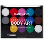 Norimpex barvy na obličej 15 barev 2 štětce – Zboží Mobilmania