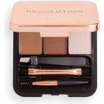 Revolution Brow Sculpt Kit Dark sada na úpravu obočí 2,2 g – Zboží Dáma