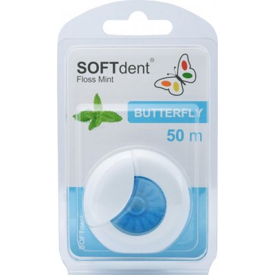 SOFTdent Butterfly Dentální nit s mátou 50 m – Zboží Dáma