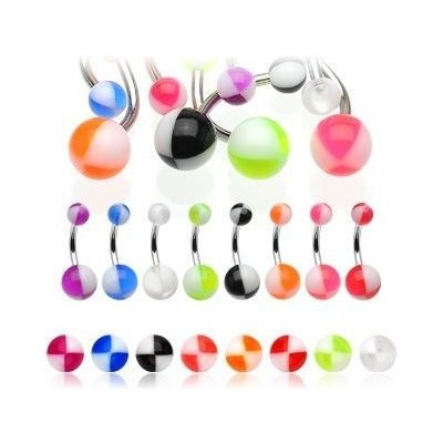 Šperky4U piercing do pupíku banánek BA01040-WP – Zboží Mobilmania