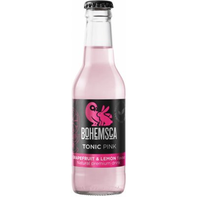 Bohemsca Tonic Pink grep a citron sklo 200 ml – Sleviste.cz
