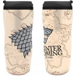 CurePink Cestovní hrnek Game Of Thrones Hra o trůny: Winter Is Coming béžový 355 ml – Hledejceny.cz