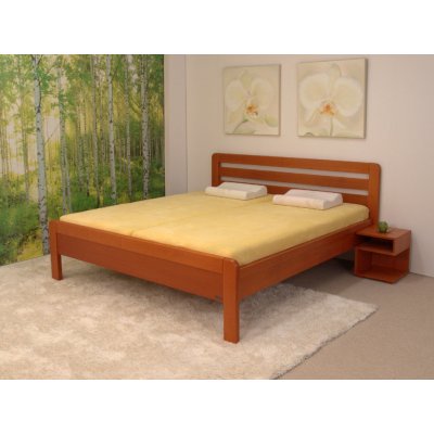 Dřevěná postel ARGOS Rozměr: 170x200 cm, Moření: Dub - ořech, Typ: Bez paty