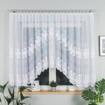 Dekorační oblouková krátká záclona na žabky JOWITA 150 bílá 400x150 cm MyBestHome – Hledejceny.cz