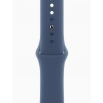 Apple Watch Series 10 42mm stříbrný hliník s denimovým sportovním řemínkem S/M MWWA3QC/A – Zboží Živě