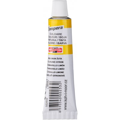 Koh-i-noor Temperové barvy tuba 16ml žluť citronová – Sleviste.cz