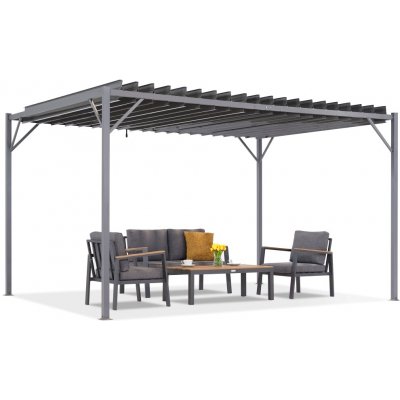 Garden Point terasová pergola Tasos 3x4m Antracitová – Sleviste.cz