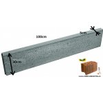 CS Beton Obrubník R 30 100 x 5 cm šedá 1 ks – HobbyKompas.cz