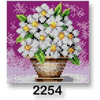 Stoklasa Vyšívací předloha 70244 2254 květiny 2 fialová 15x15cm – Hledejceny.cz