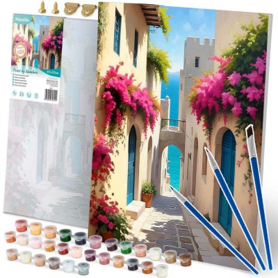 Massido 699014 Obraz pro malování podle čísel Ulička 40 x 50 cm – Zboží Mobilmania
