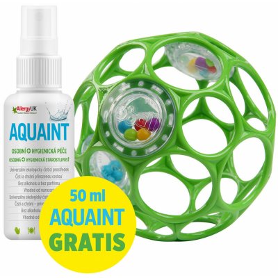 Oball RATTLE 10 cm seafoam + Aquaint 50ml – Zboží Mobilmania