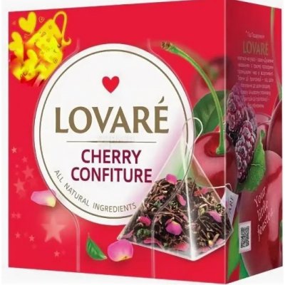 Lovaré Čaj Cherry Confiture 15 pyramid