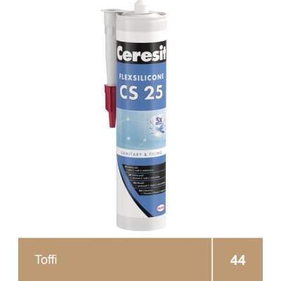 Ceresit CS 25 sanitární silikon 280 g toffi – Zboží Mobilmania