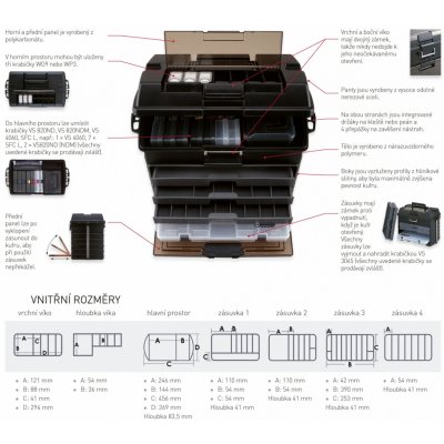 Versus Box VS 8050 54,2x39,7x30 cm černý – Zboží Dáma