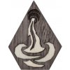 Brož BeWooden dřevěná brož s motivem vodnáře Aquarius BR132