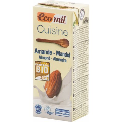 Ecomil Bio Mandlová alternativa smetany 8,5% 200 ml – Zboží Dáma