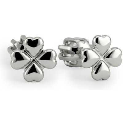 Soliter Stříbrné náušnice pecky Čtyřlístek 431 001 02833 04 – Sleviste.cz