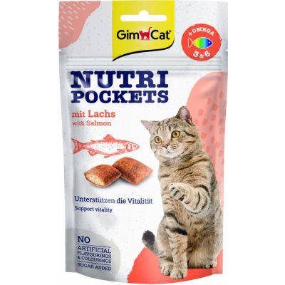Gimcat Nutri Pockets s lososem 60 g – Zbozi.Blesk.cz