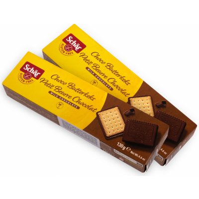 Schär Choco Butterkeks (Petit al cioccolato) 130 g – Zboží Mobilmania