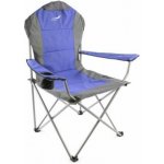 Skládací kempingová rybářská židle Divero Deluxe - modro/šedá – Hledejceny.cz