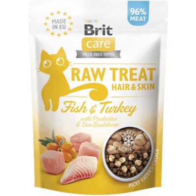 Brit RAW Treat Cat Hair&Skin 40 g – Zboží Mobilmania