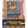 Škrábací  obrázek Wiky Škrabací Vyškrabovací notes 10 listů v sáčku 14x20cm