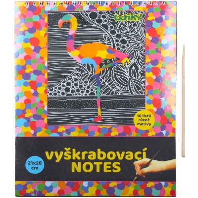 Wiky Škrabací Vyškrabovací notes 10 listů v sáčku 14x20cm – Zbozi.Blesk.cz