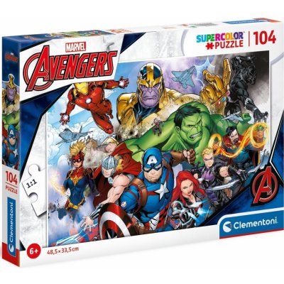 CLEMENTONI Marvel: Avengers 104 dílků – Zboží Mobilmania