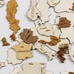 Dřevěná mapa světa puzzle Jednoduchý – Zbozi.Blesk.cz