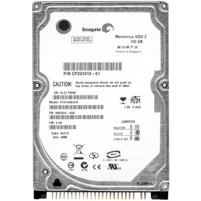 Seagate 100GB PATA IDE/ATA 2,5", ST9100822A – Hledejceny.cz