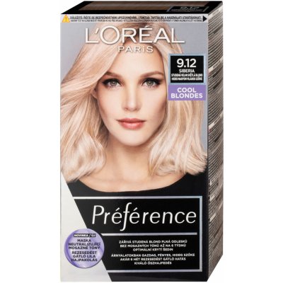 L´Oréal Préférence 9.12 Studená velmi světlá blond