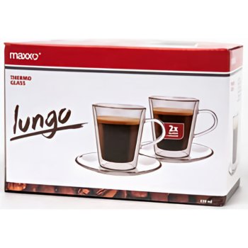 Maxxo Lungo 2dílná sada termo skleniček 220 ml