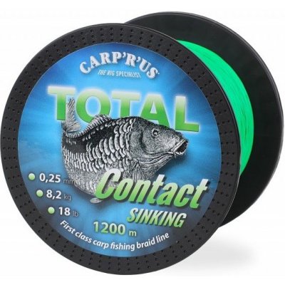 Carp´R´Us Šňůra Total Contact Sinking Green 1200m 0,25mm 8,2kg – Zboží Mobilmania