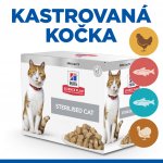 Hill's Science Plan sterilised cat kuře ryby krůta treska 12 x 85 g – Zbozi.Blesk.cz
