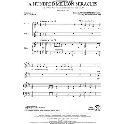 A Hundred Million Miracles from Flower Drum Song pro sbor 2-Part Choir 982322 – Hledejceny.cz