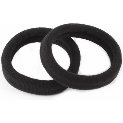 Černé gumičky do vlasů, 2 ks – Hledejceny.cz