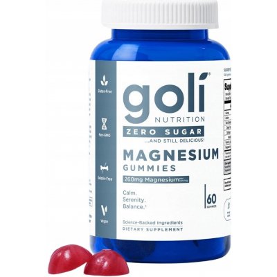 Goli Zero Sugar Magnesium Gummies 60 Gumových bonbónů – Hledejceny.cz