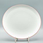 Thun TOM červená linka Porcelánový Talíř mělký 26 cm – Zboží Dáma