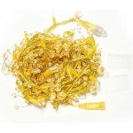 DECOLED Eco Fix LED světelný řetěz, venkovní s krystalky, teple bílá s FLASH, 8 m, 80 diod, zlatý kabel, IP44, 24V – Hledejceny.cz
