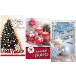 přání srdečné do obálky - vánoční – Zboží Dáma