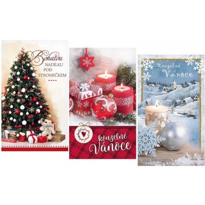 přání srdečné do obálky - vánoční – Zboží Dáma