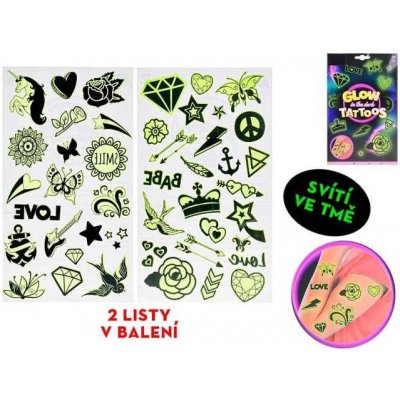 Grafix Glow tetování svíticí ve tmě dívčí – Zboží Dáma