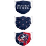 Foco roušky Columbus Blue Jackets set dospělá 3 ks